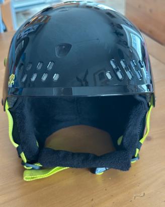 Casco sci K2 Entity nero giallo bambini