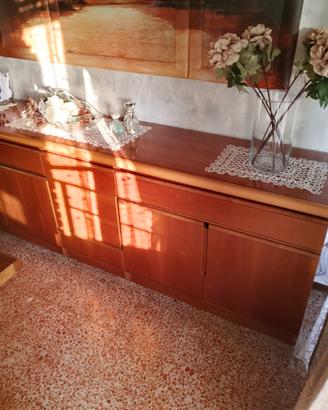 madia legno massiccio anni 80