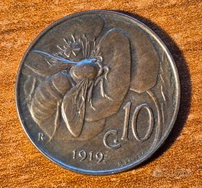 Moneta 10 centesimi 1919 Regno d'Italia