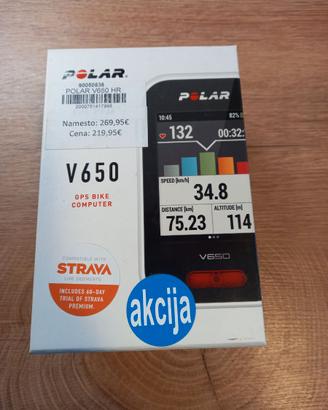Polar V650 GPS bike computer