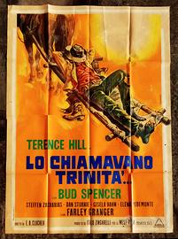 Chiamavano Trinità Manifesto 1970 Originale RARO