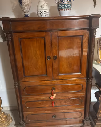 Mobile antico sécrétaire in legno , XIX secolo