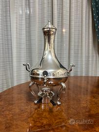 Elegante samovar/dispenser vintage in silver