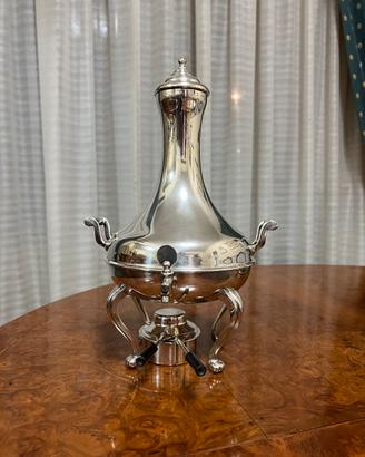 Elegante samovar/dispenser vintage in silver