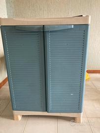 Mobile in plastica con ripiani  70x43,5x 97