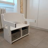 Tavolo Panca 2 in 1 portagiochi