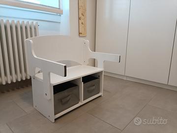 Tavolo Panca 2 in 1 portagiochi