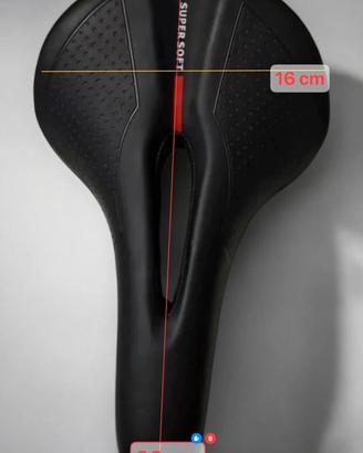 Sella bici comfort ergonomica nuova mtb City Bike