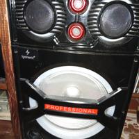 cassa bluetooth per musica/karaoke e luci 