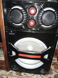 cassa bluetooth per musica/karaoke e luci 