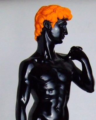 Statuetta David “Halloween (black)”decorata a mano