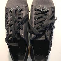 ZARA Sneakers Nero Con Gli Strass N.37