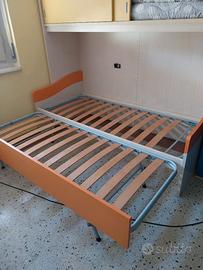 coppia reti letto richiudibili matrimoniale singol