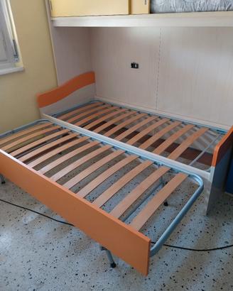 coppia reti letto richiudibili matrimoniale singol
