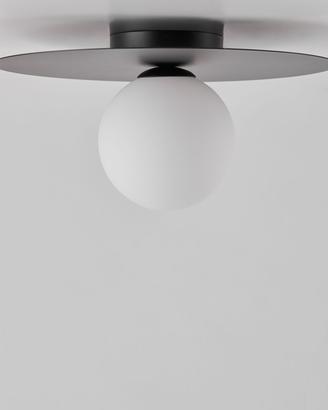 Plafoniera da soffitto in ferro e vetro Anine
