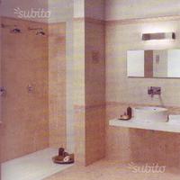 Piastrelle Pavimento Rivestimento Bagno Rosa Beige