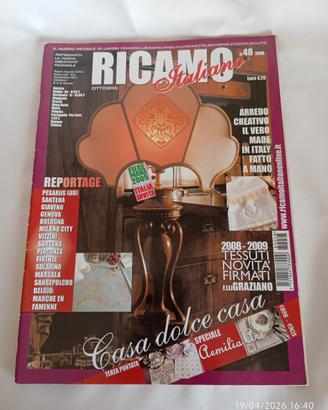 rivista vintage Ricamo Italiano hobby cucito ago 