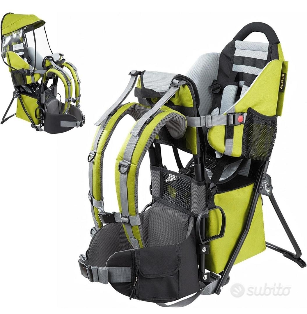 zaino porta bambino trekking Colore Verde Tutto per i bambini