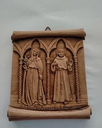 Quadretto Sacro San Francesco e Santa Chiara