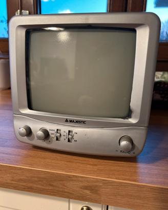 Tv/radio Majestic 2017  7 pollici  b/n vintage