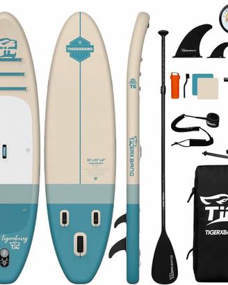 Sup nuovi azzurro/rosa 3 metri con accessori