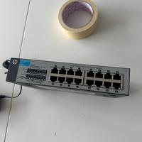Switch di rete hp 1410-16g con pannello patch