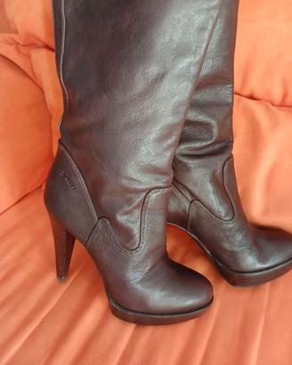 Stivali Alti in Vera Pelle GUESS ,numero 38