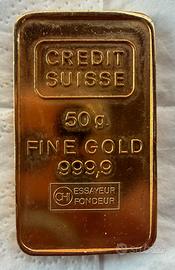 Lingotto oro 50 grammi