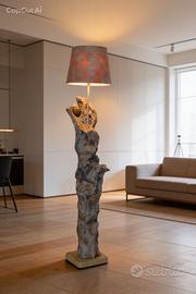 lampada di legno di mare