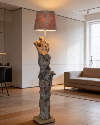 lampada di legno di mare