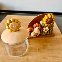 THUN Portatovaglioli gallo/girasole e barattolo