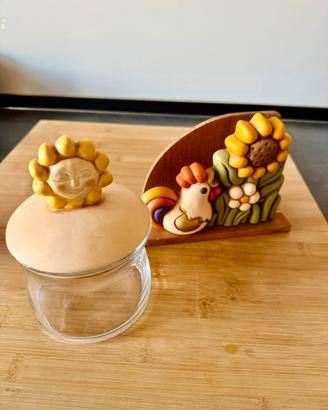 THUN Portatovaglioli gallo/girasole e barattolo