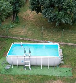 piscina completa 2 x4 mt, Intex. usata