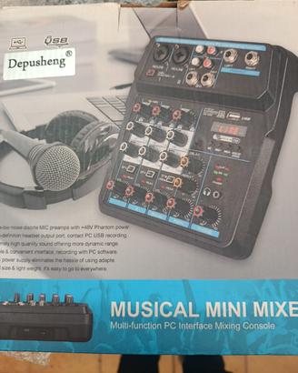 Mixer Depusheng 4 canali+Usb