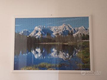 quadro puzzle lago d'antorno