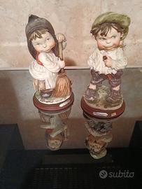 coppia  di statuine Capodimonte 
