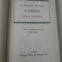 Libro a week with gandhi louis fischer prima edizi