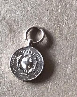 Medaglia valore argento regno italia