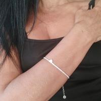 Bracciale tennis con strass