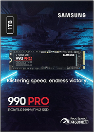 Samsung 990 PRO NVMe M.2 SSD, 1TB, PCIe 4.0, 7.450