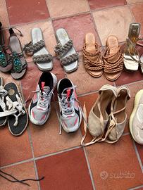 Stock di 15 scarpe