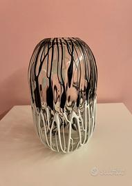 Vaso scultoreo in vetro artistico di Murano