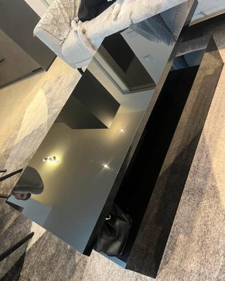 Tavolino da Caffè a LED a 2 Livelli