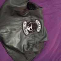 gilet pelle moto