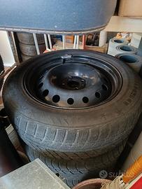 4 cerchi + gomme + copricerchi renault 16"