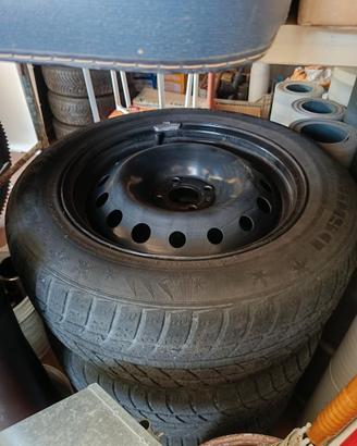 4 cerchi + gomme + copricerchi renault 16"