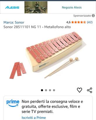 Xilofono Sonor NG 11 NUOVO!