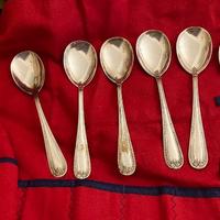 6 palette gelato in argento 800