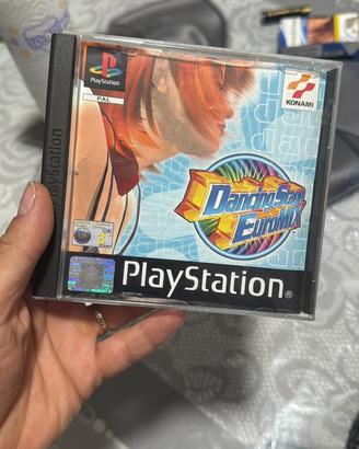 PlayStation 1 con tappeto konami  gioco originale