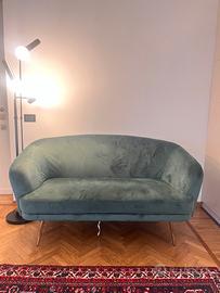 Divanetto verde velluto